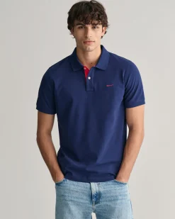 Contrast Piqué Polo Shirt