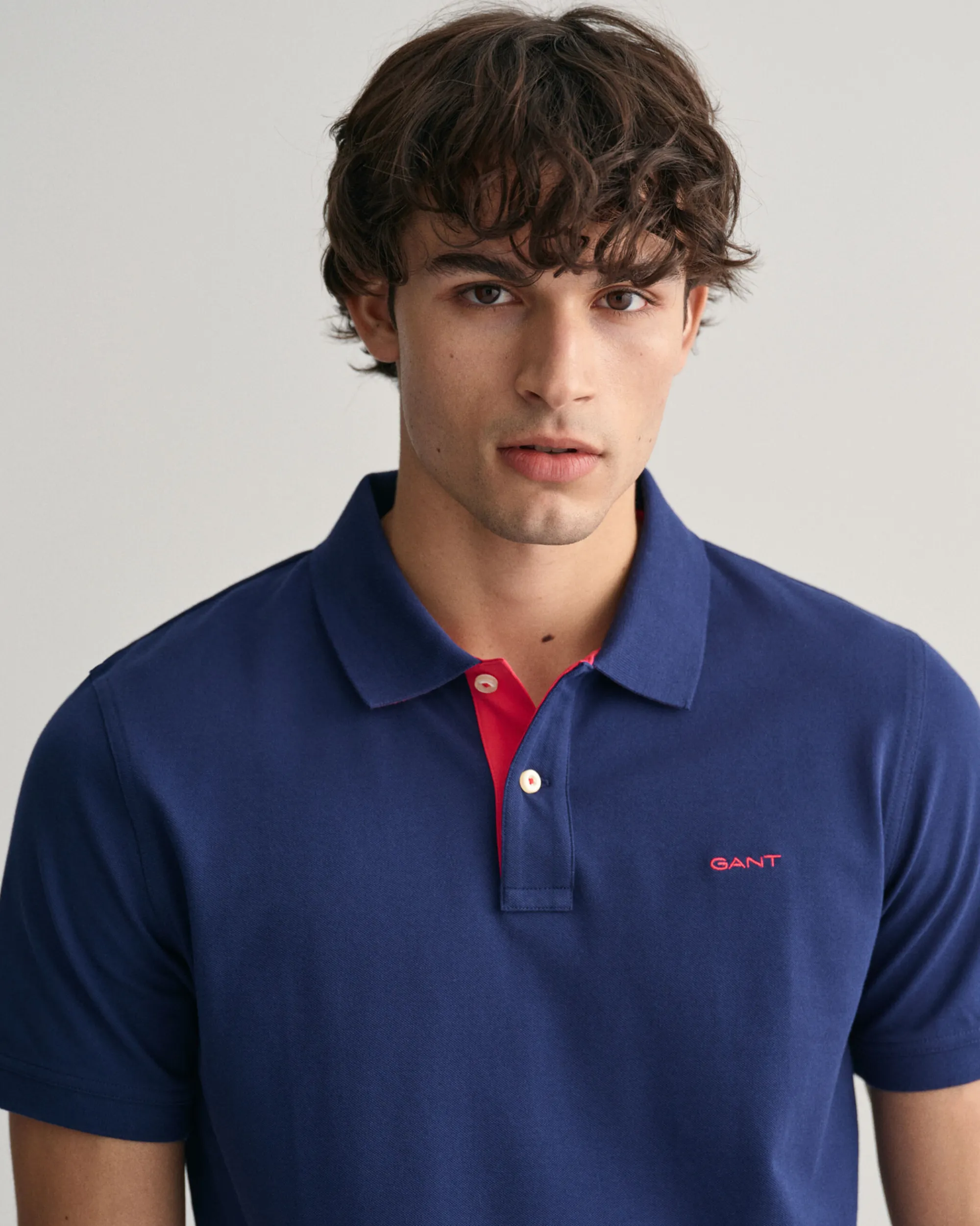 Contrast Piqué Polo Shirt