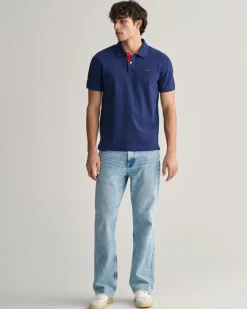 Contrast Piqué Polo Shirt