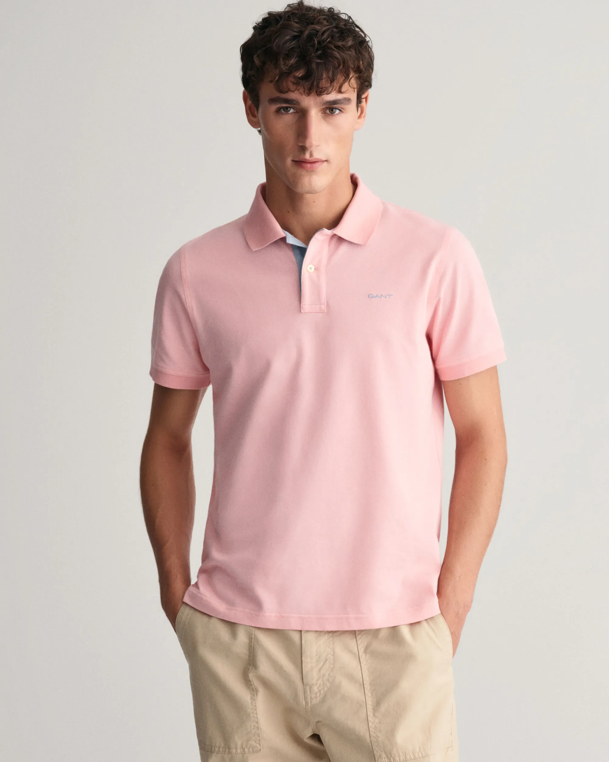 Contrast Piqué Polo Shirt