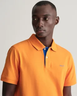 Contrast Piqué Polo Shirt