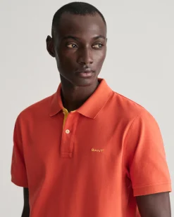 Contrast Piqué Polo Shirt