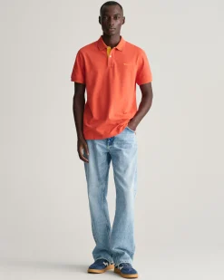 Contrast Piqué Polo Shirt