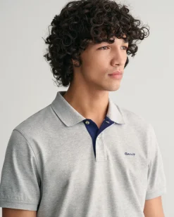 Contrast Piqué Polo Shirt