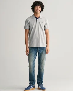 Contrast Piqué Polo Shirt