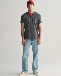 Contrast Piqué Polo Shirt