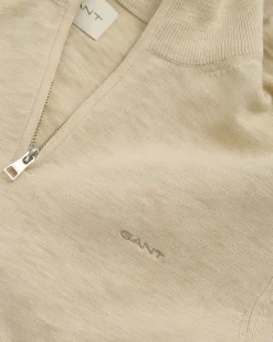 Cotton Flamme Half-Zip Sweater