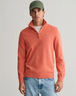 Cotton Flamme Half-Zip Sweater