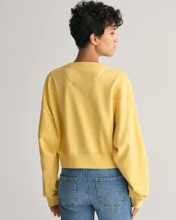 Crest Graphic Crew Neck Sweatshirt