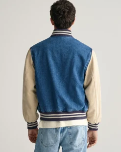 Denim Varsity Jacket