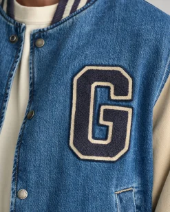Denim Varsity Jacket
