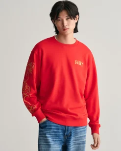 Dragon Crest Crew Neck Sweatshirt