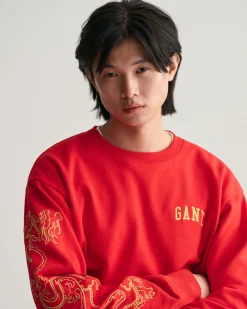 Dragon Crest Crew Neck Sweatshirt