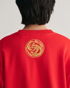 Dragon Crest Crew Neck Sweatshirt