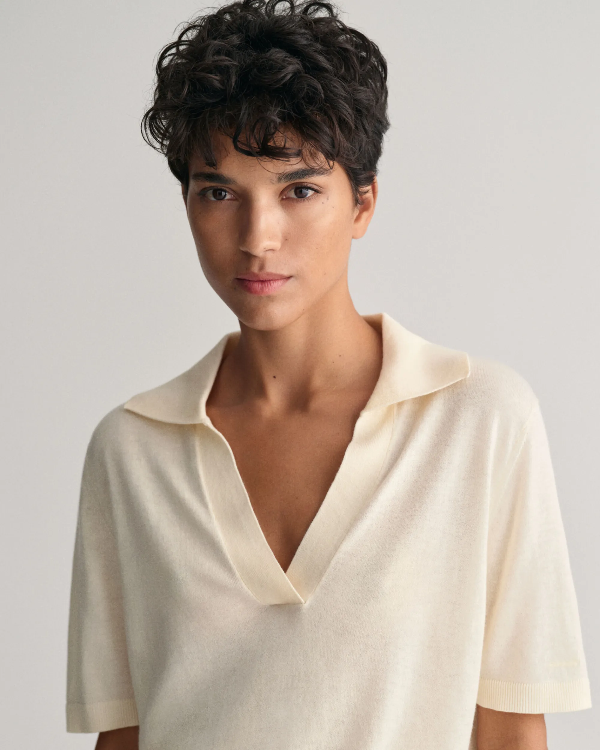 Fine Knit Short Sleeve Rugger