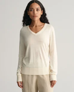 Fine Knit V-Neck Sweater