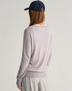Fine Knit V-Neck Sweater
