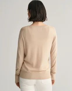 Fine Knit V-Neck Sweater