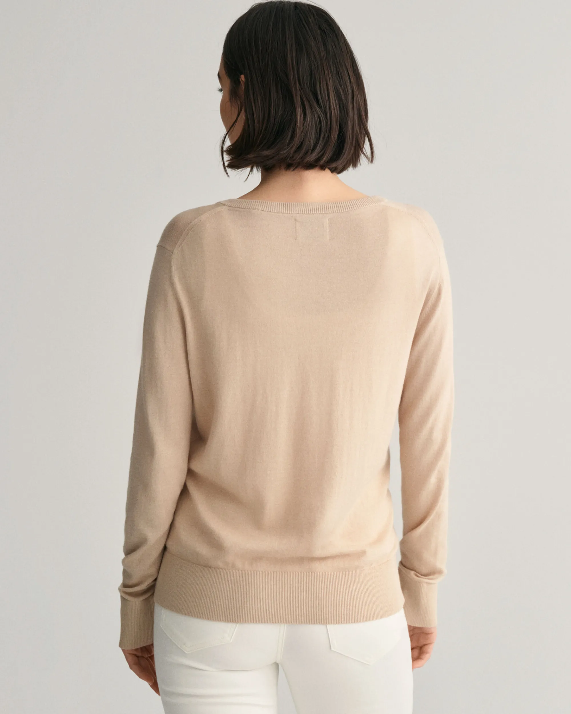 Fine Knit V-Neck Sweater
