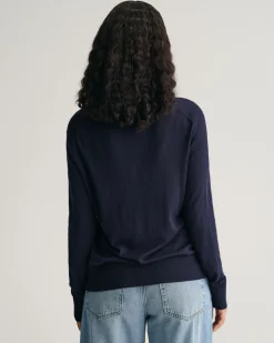Fine Knit V-Neck Sweater