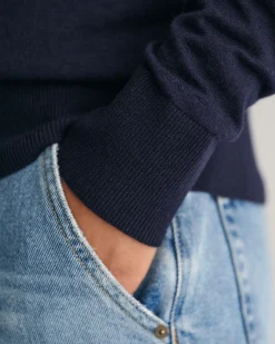 Fine Knit V-Neck Sweater