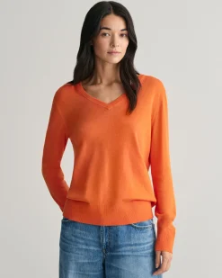 Fine Knit V-Neck Sweater