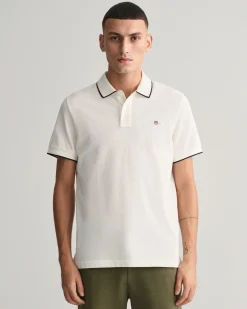 Framed Tipped Piqué Polo Shirt