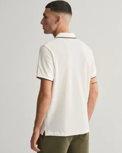 Framed Tipped Piqué Polo Shirt