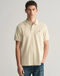 Framed Tipped Piqué Polo Shirt
