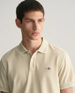 Framed Tipped Piqué Polo Shirt