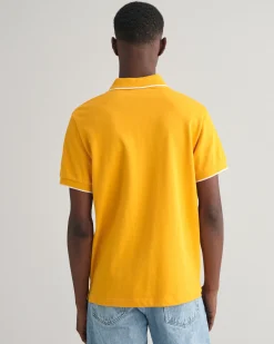 Framed Tipped Piqué Polo Shirt