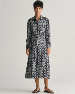 G Patterned Shirt Dress