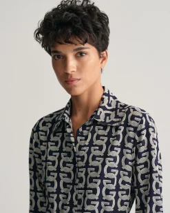 G Patterned Shirt Dress