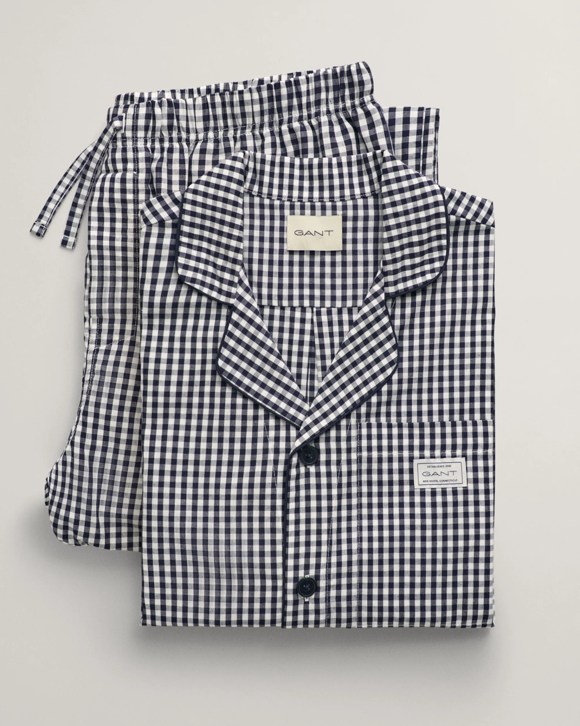 Gingham Checked Pajama Set