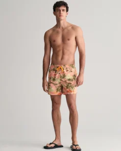 Hawaiian Print Swim Shorts