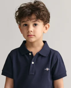 Kids Shield Piqué Polo Shirt