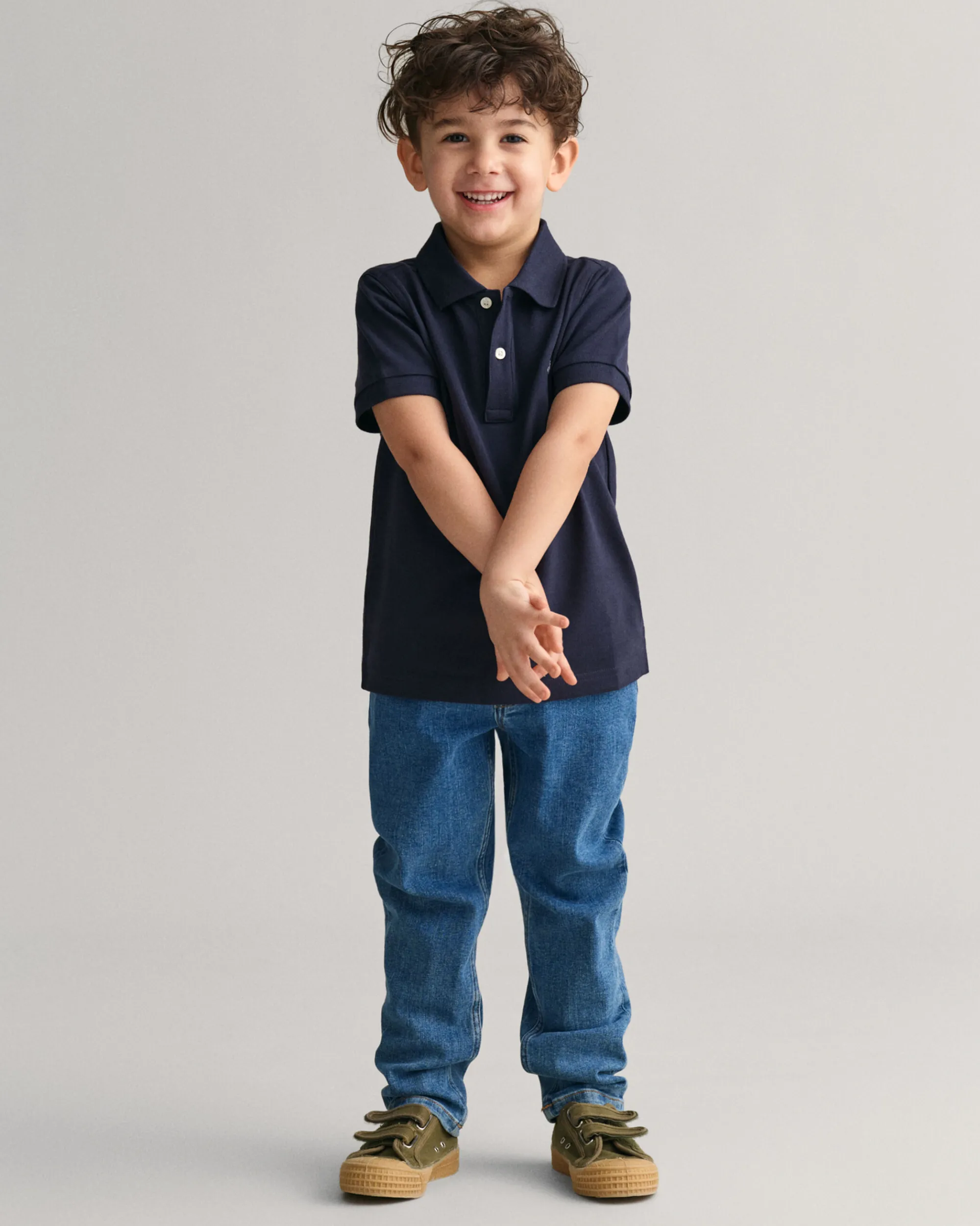 Kids Shield Piqué Polo Shirt
