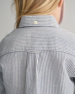 Kids Shield Striped Oxford Shirt