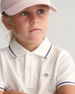 Kids Tipped Shield Piqué Polo Shirt