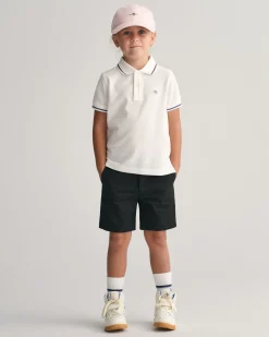 Kids Tipped Shield Piqué Polo Shirt