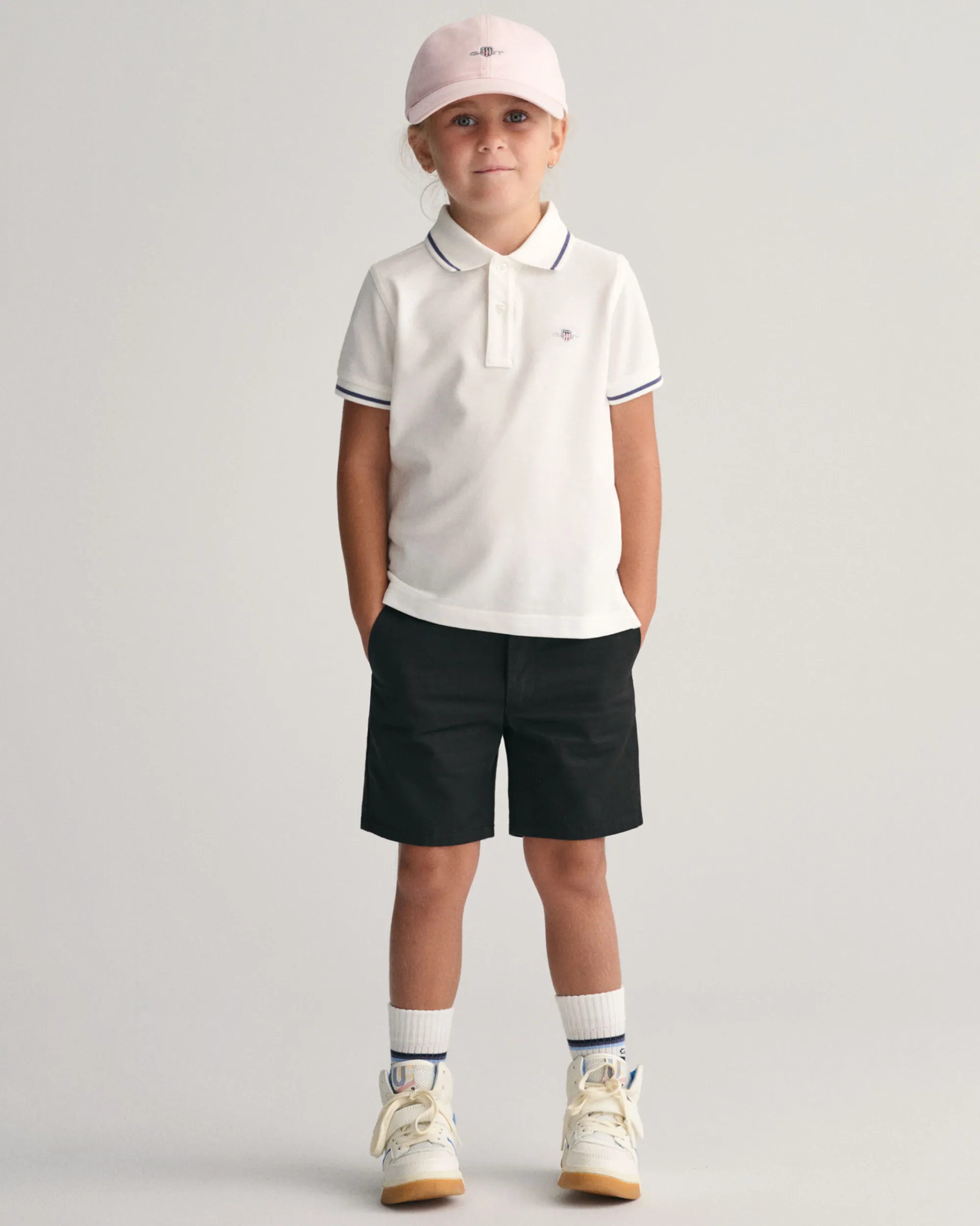 Kids Tipped Shield Piqué Polo Shirt