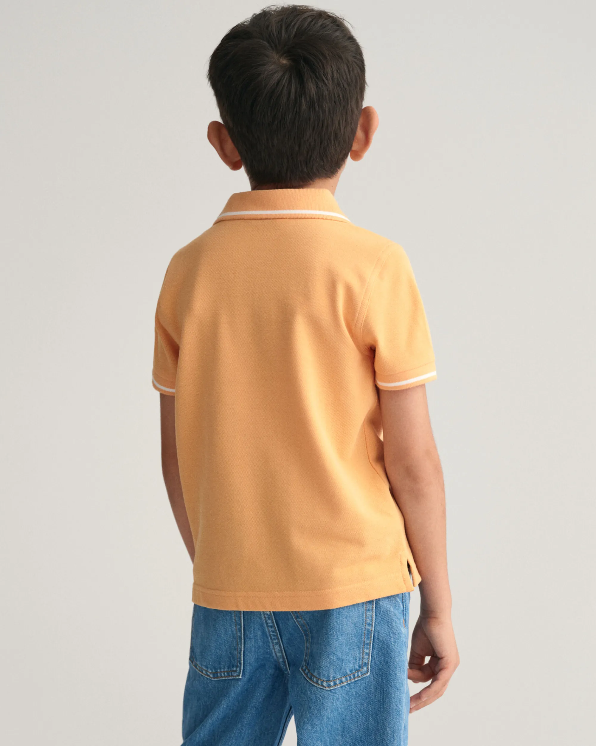 Kids Tipped Shield Piqué Polo Shirt