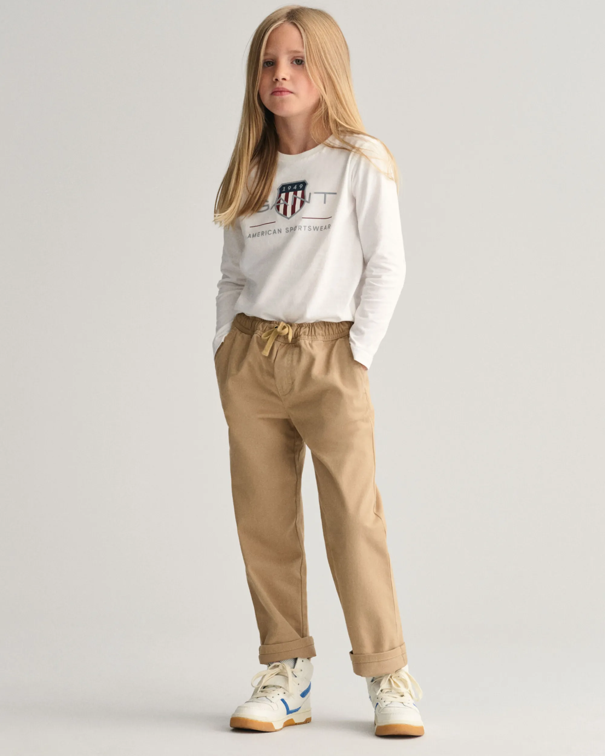 Kids Woven Pull-On Pants