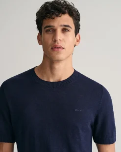 Knitted Cotton Linen T-Shirt