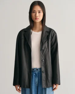 Leather Blazer Jacket