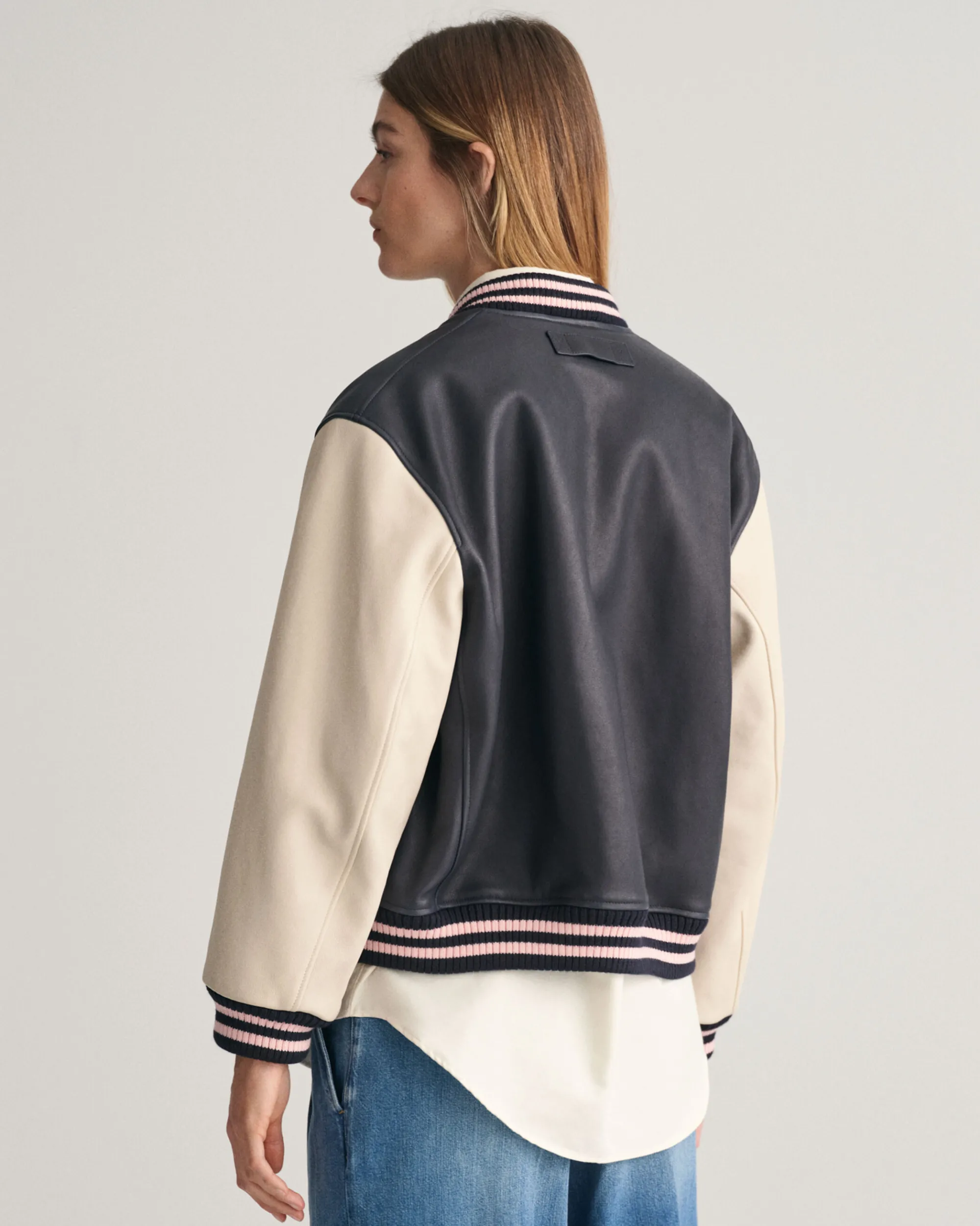 Leather Varsity Jacket