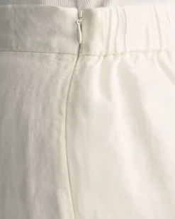 Linen Blend Midi Skirt