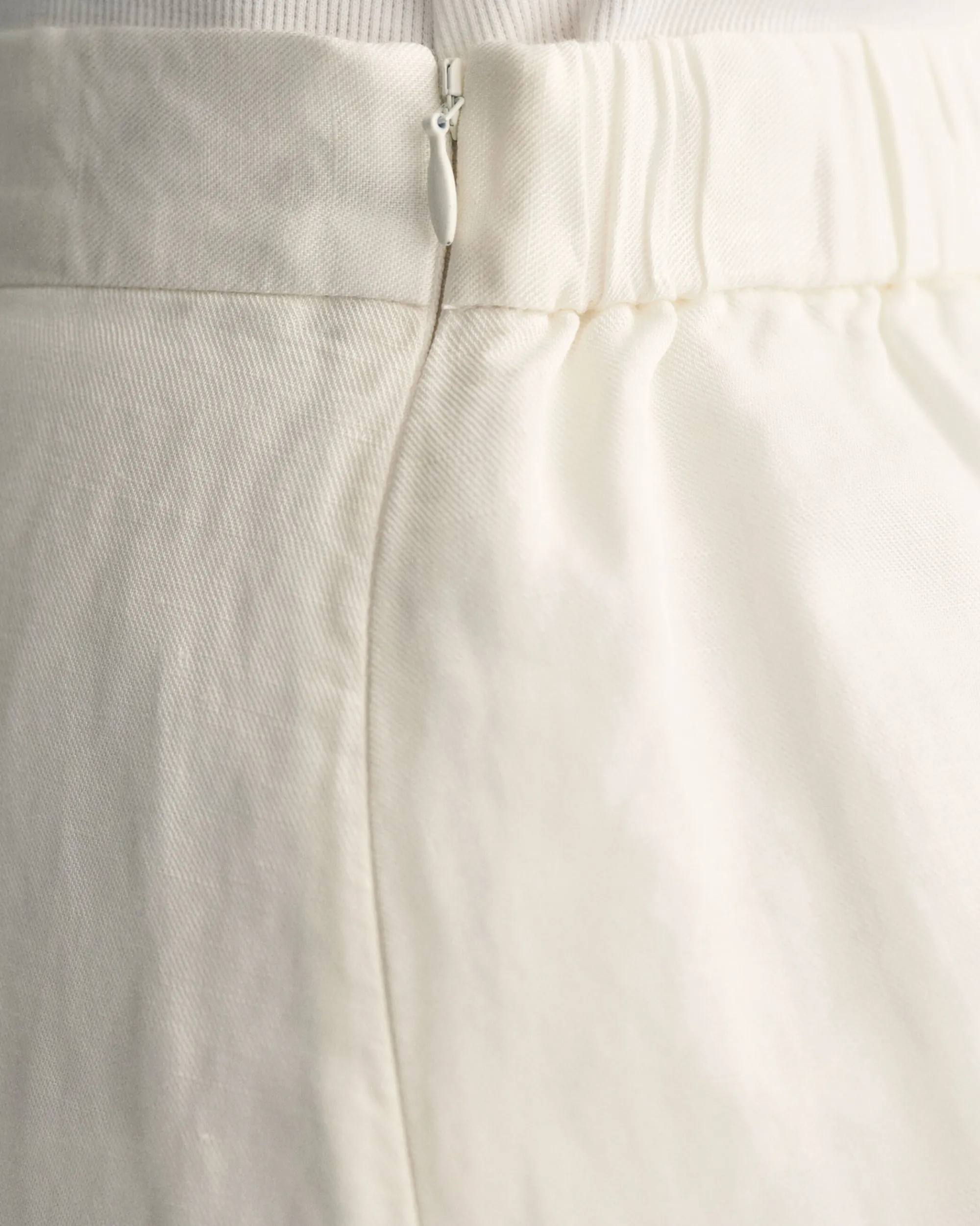 Linen Blend Midi Skirt