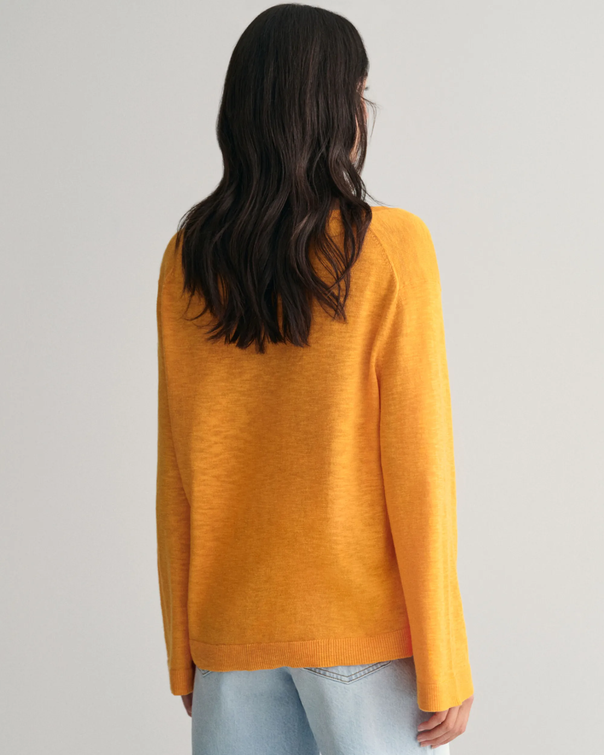Linen Blend V-Neck Sweater