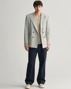 Linen Blend V-Neck Sweater